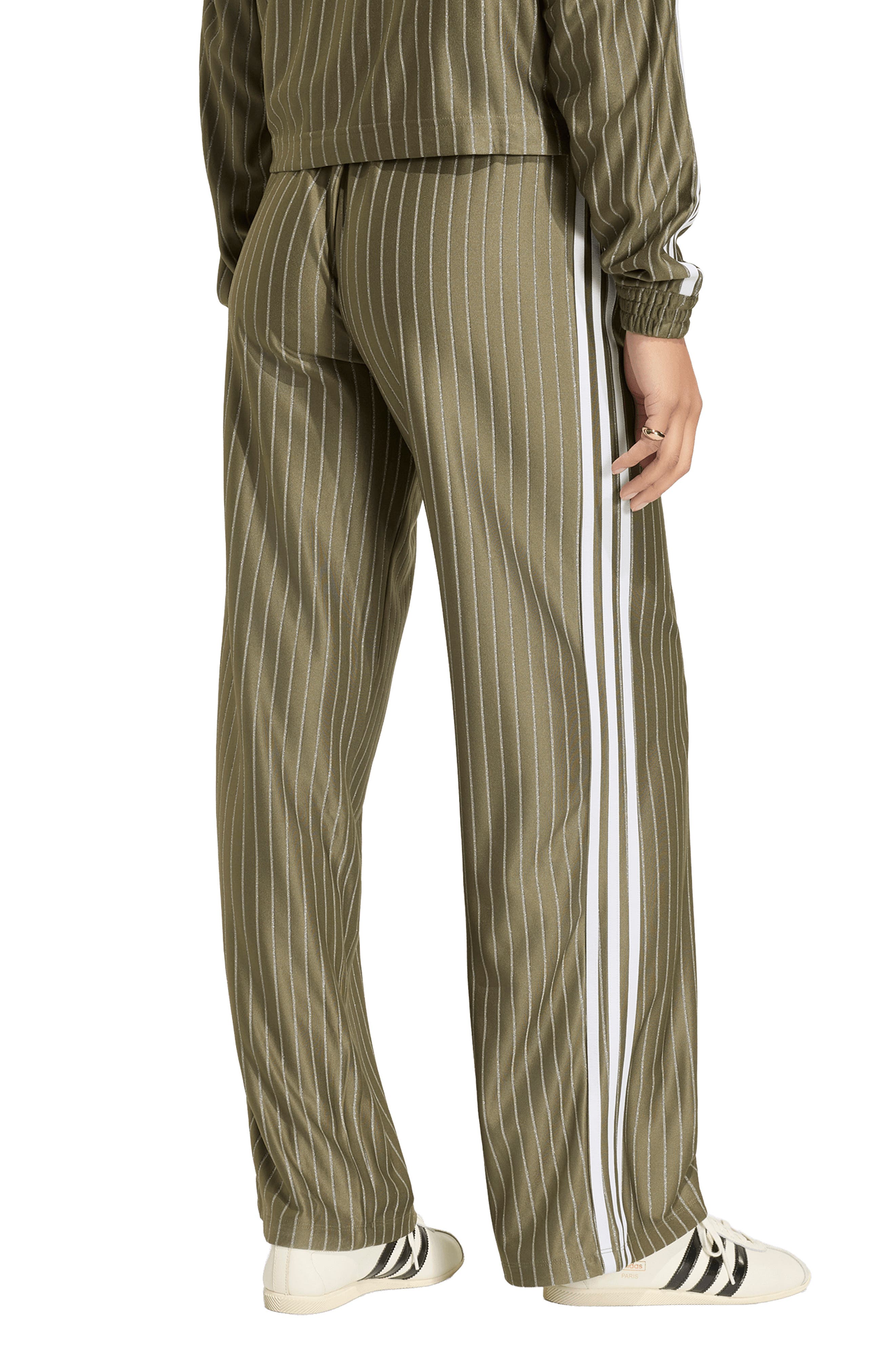 adidas Originals Pinstripe Wide Leg Track Pants (Women) | Nordstrom