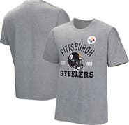 NFL Men's Gray Pittsburgh Steelers Tackle Adaptive T-Shirt