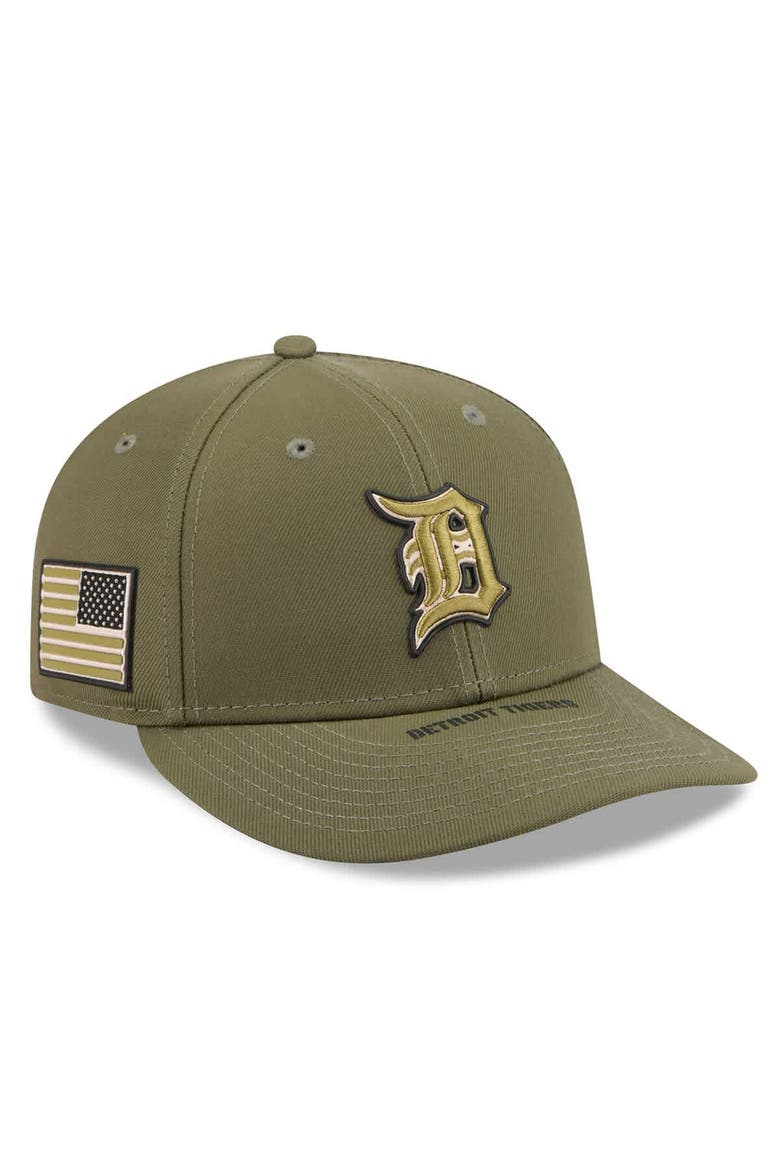 Men's New Era  Olive Detroit Tigers 2026 Armed Forces Day Low Profile 59FIFTY Fitted Hat, Main, color, Olive
