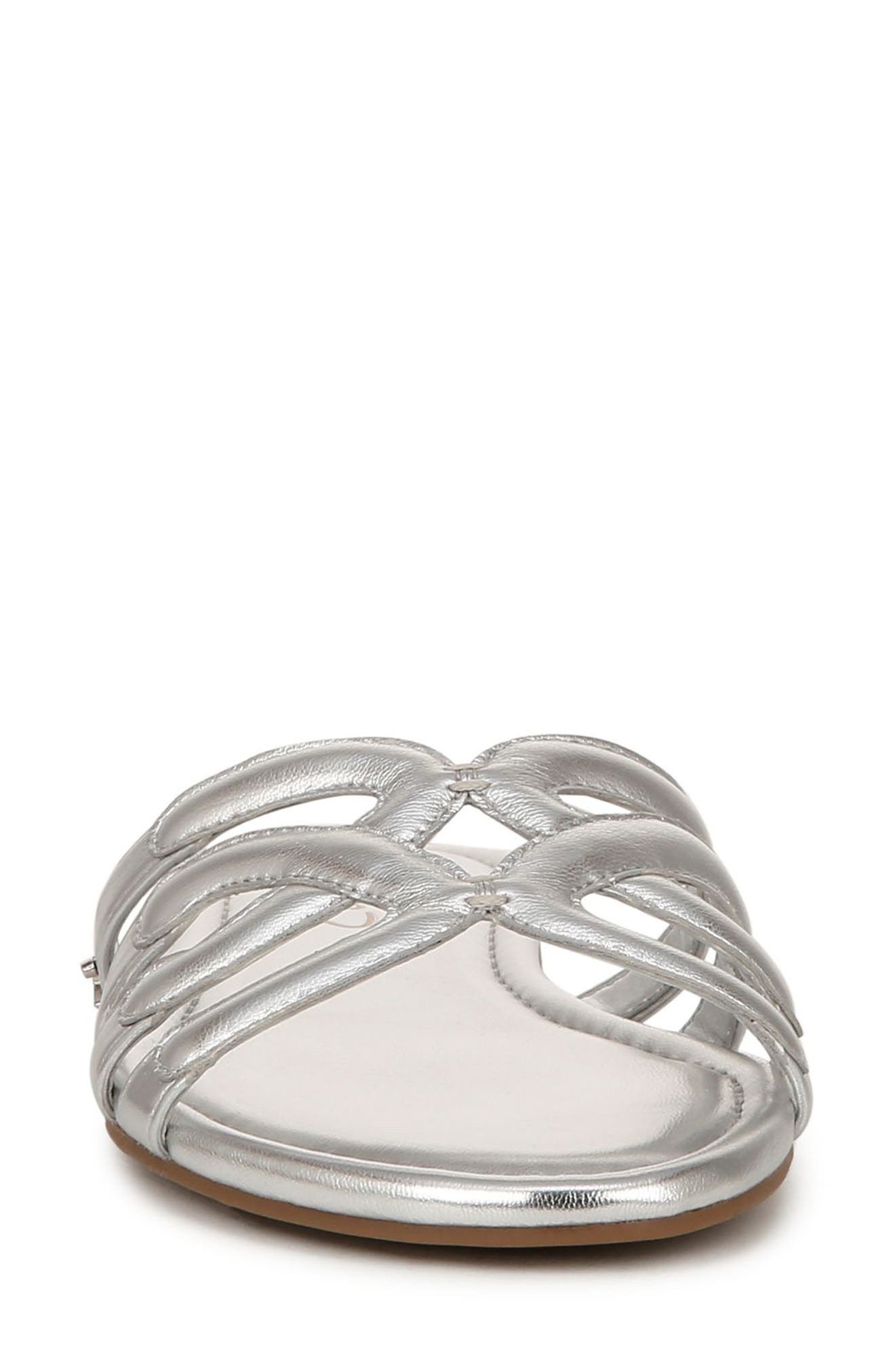 Cat Slide Sandal, Alternate, color, SOFT SILVER