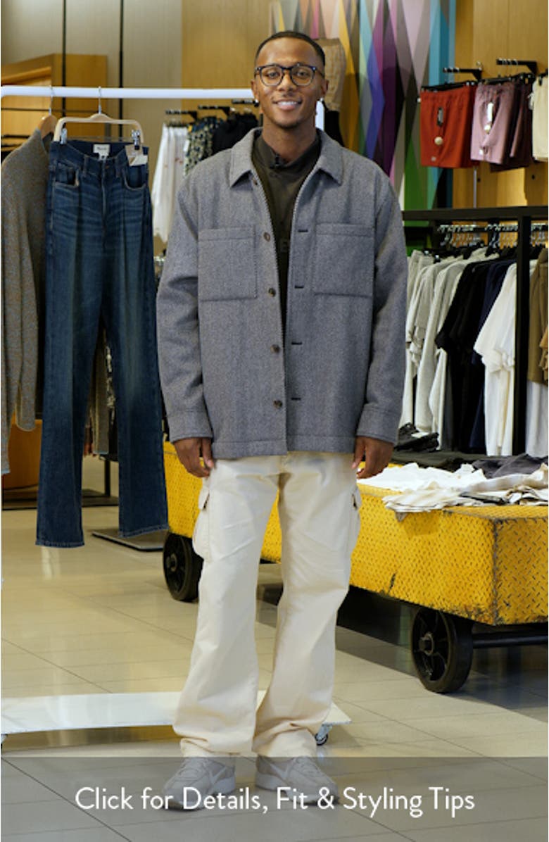 Wool Blend Shirt Jacket, sales video thumbnail