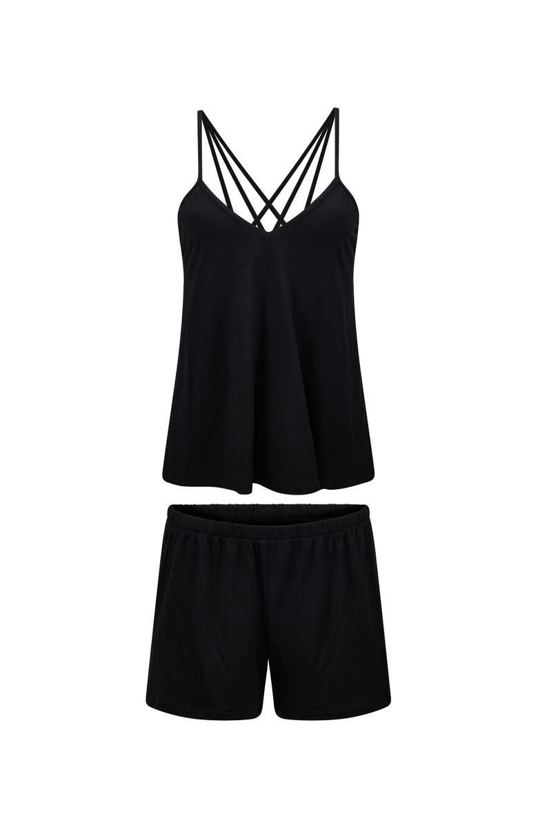 Adore Me Theresa Pajama Set, Alternate, color, Black