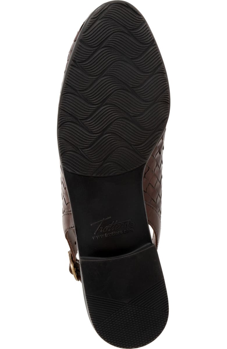 Trotters Lea Slingback Flat, Alternate, color, Dark Brown