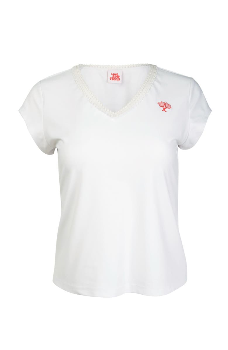 Love All Tennis Women's Kate Classic Top, Main, color, White