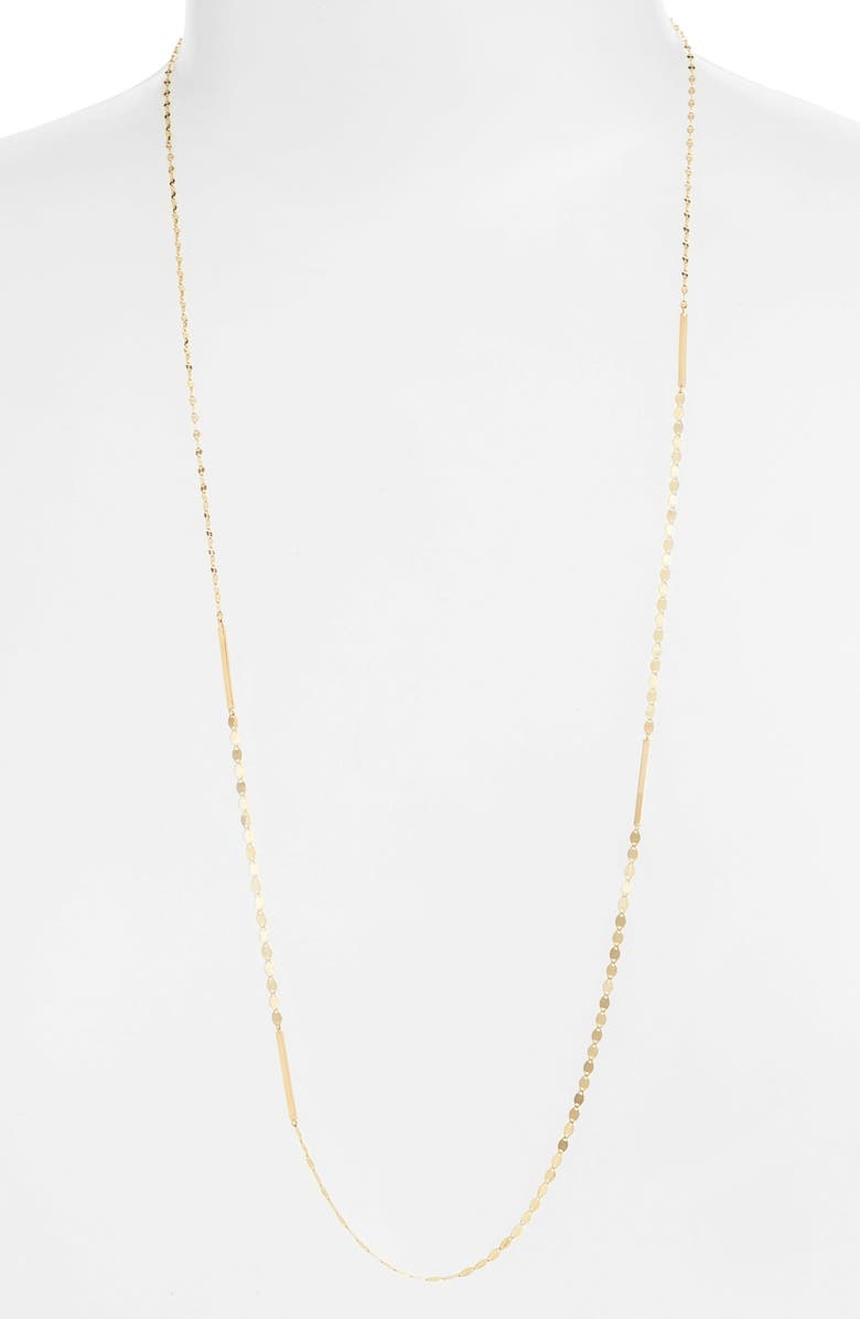 LANA Nude Remix 14K Gold Bar Long Necklace, Alternate, color, 