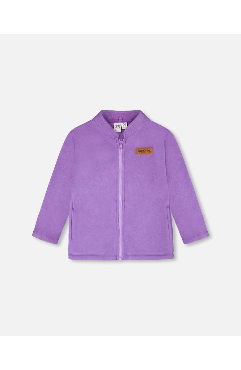 Deux par Deux 3-in-1 Two-Piece Daisy Mid-Season Outerwear Set, Alternate, color, Purple Daisy Print