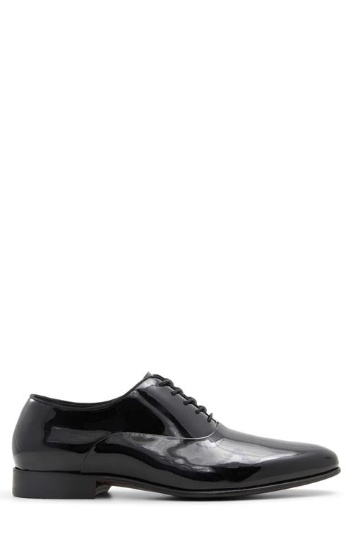 Brooks Brothers Pierce Patent Leather Oxford In Black