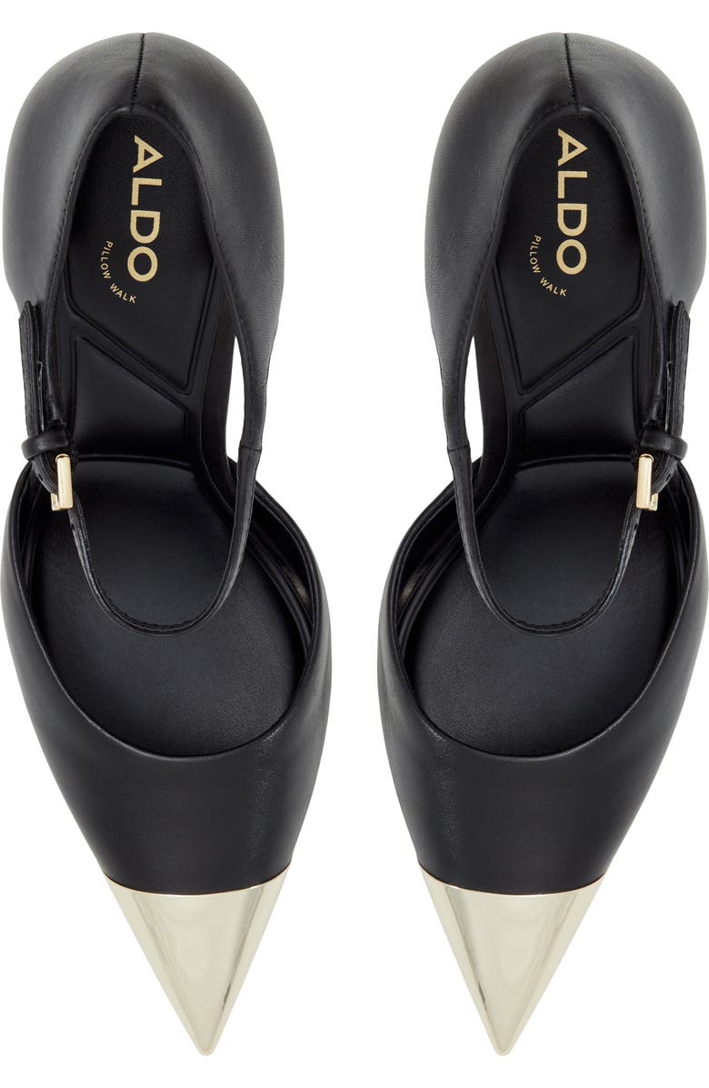 ALDO Mysha Ankle Strap Pointed Cap Toe Pump, Alternate, color,