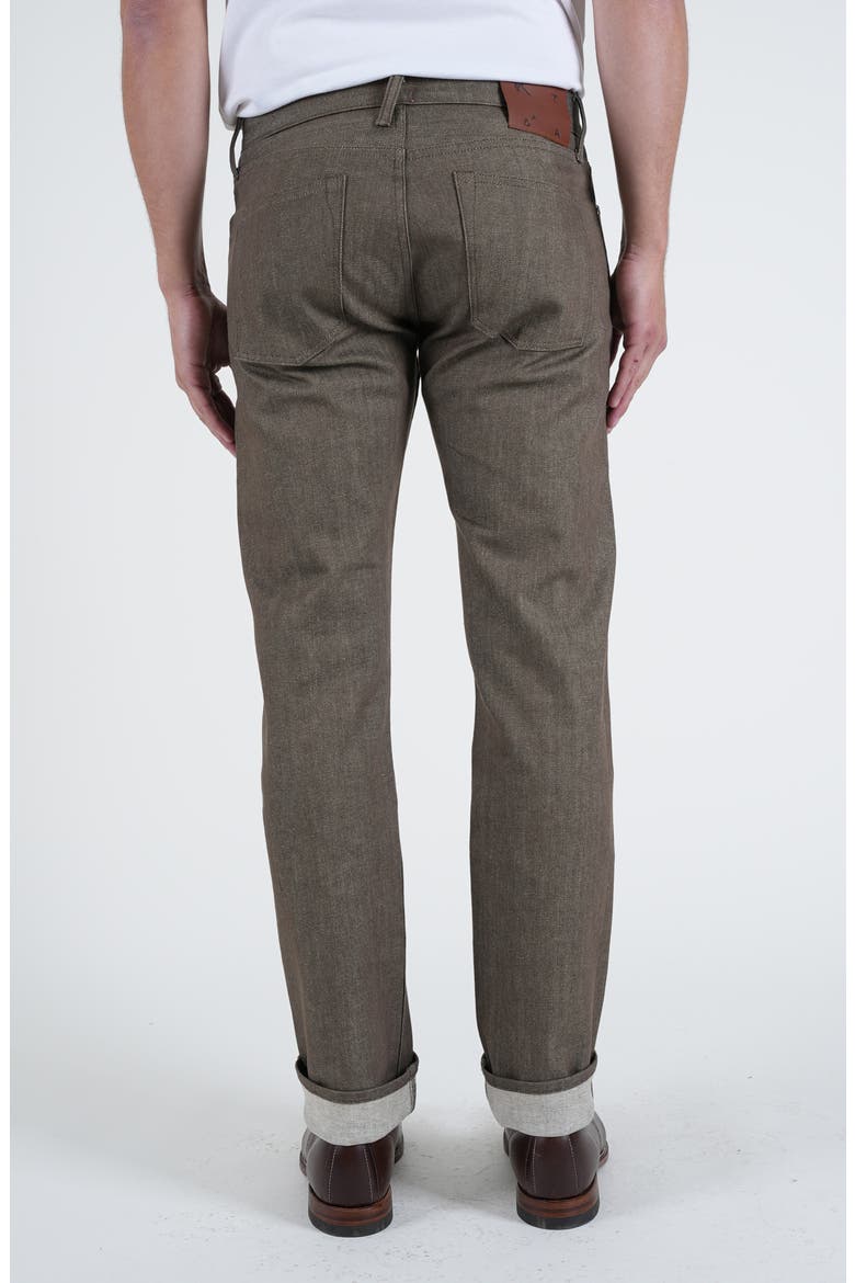 The Hammer Straight Leg 10.5-Ounce Stretch Selvedge Jeans, Alternate, color, BROWN RAW