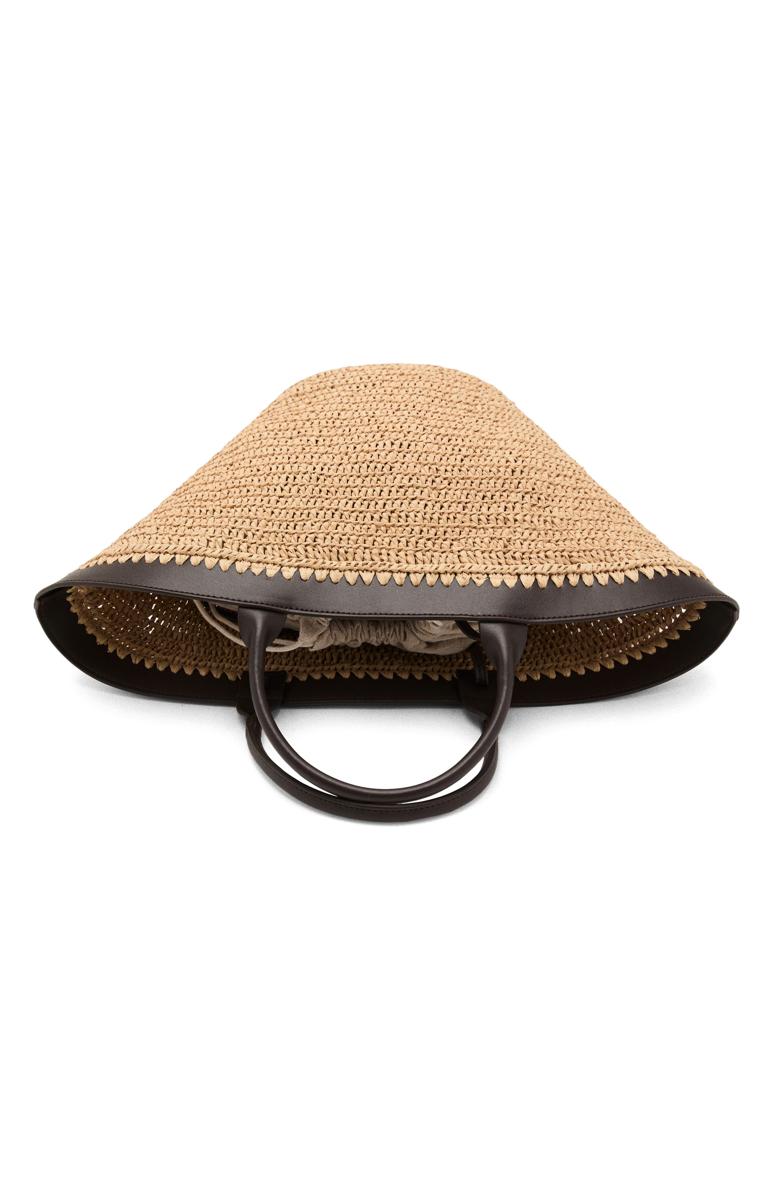 MANGO Woven Straw Tote, Alternate, color, 