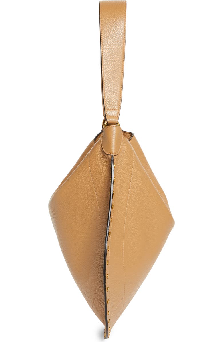 Isabel Marant Oskan Soft Leather Hobo Bag, Alternate, color, Cappuccino