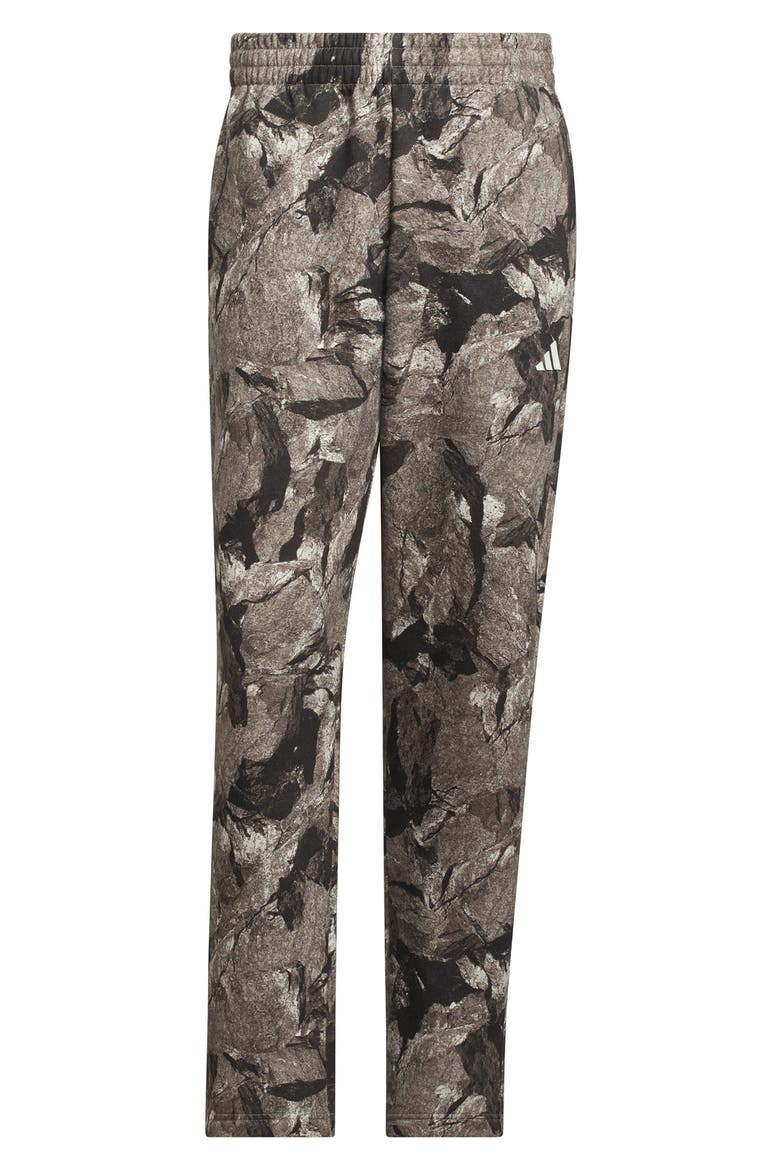 Printed Fleece Sweatpants, Main, color, IVORY/ SILVER / EARTH/ BLACK