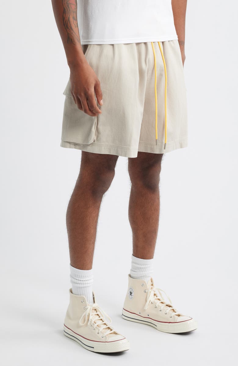 DIET STARTS MONDAY Cotton Drawstring Cargo Shorts, Alternate, color, Natural