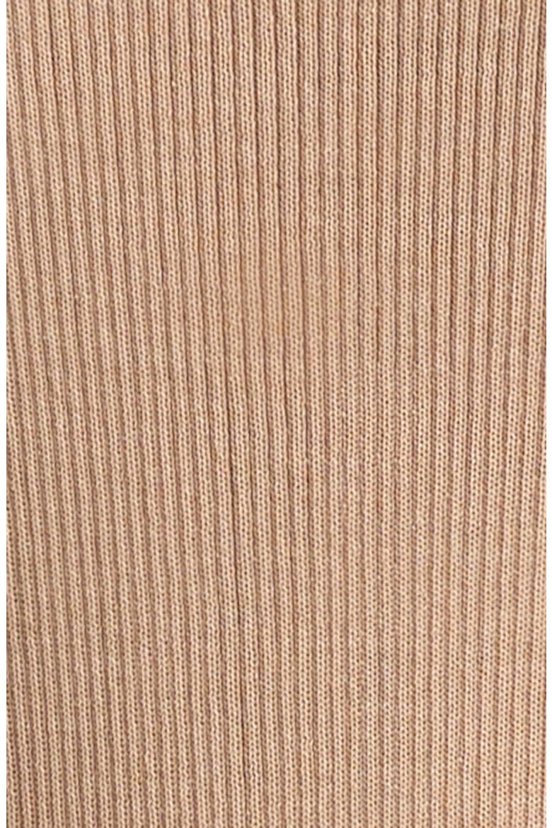 Meritt Ruffle Hem Rib Turtleneck Sweater, Alternate, color, TAN