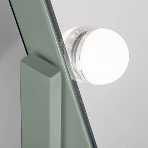 Zadro Large Horizontal Hollywood Makeup Mirror With Lights In Dark Green