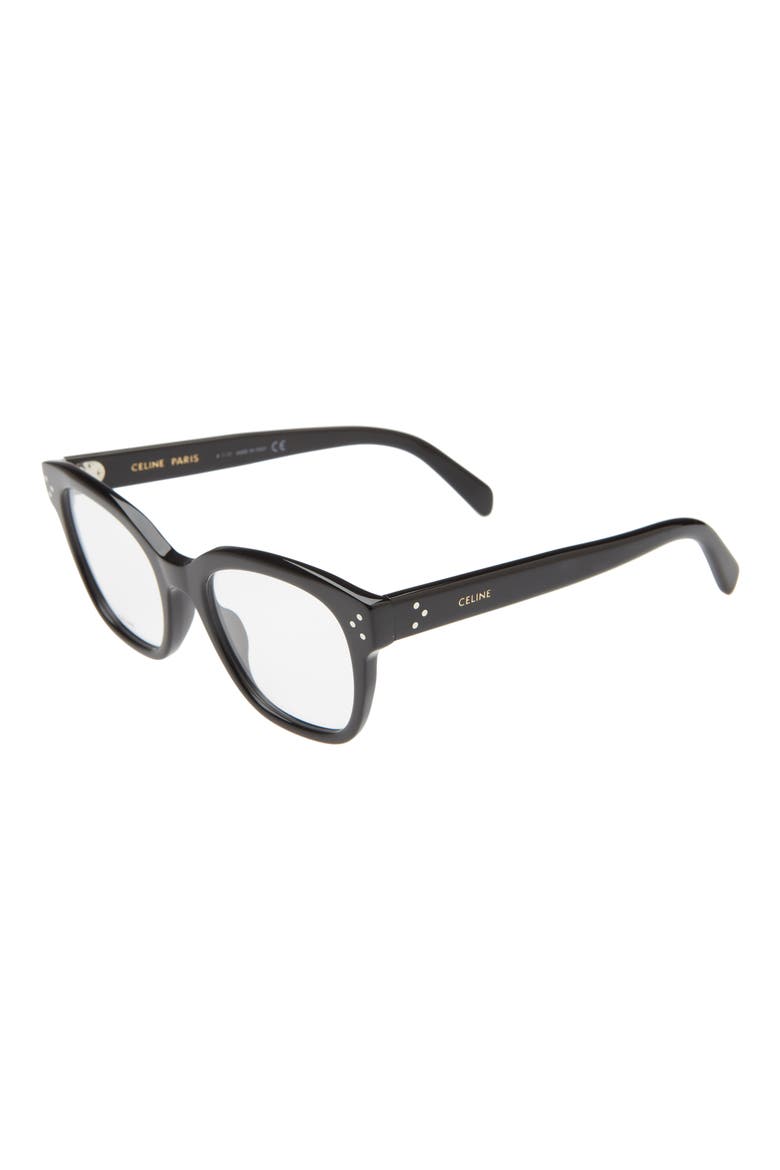 51mm Round Reading Glasses, Alternate, color, BLACK