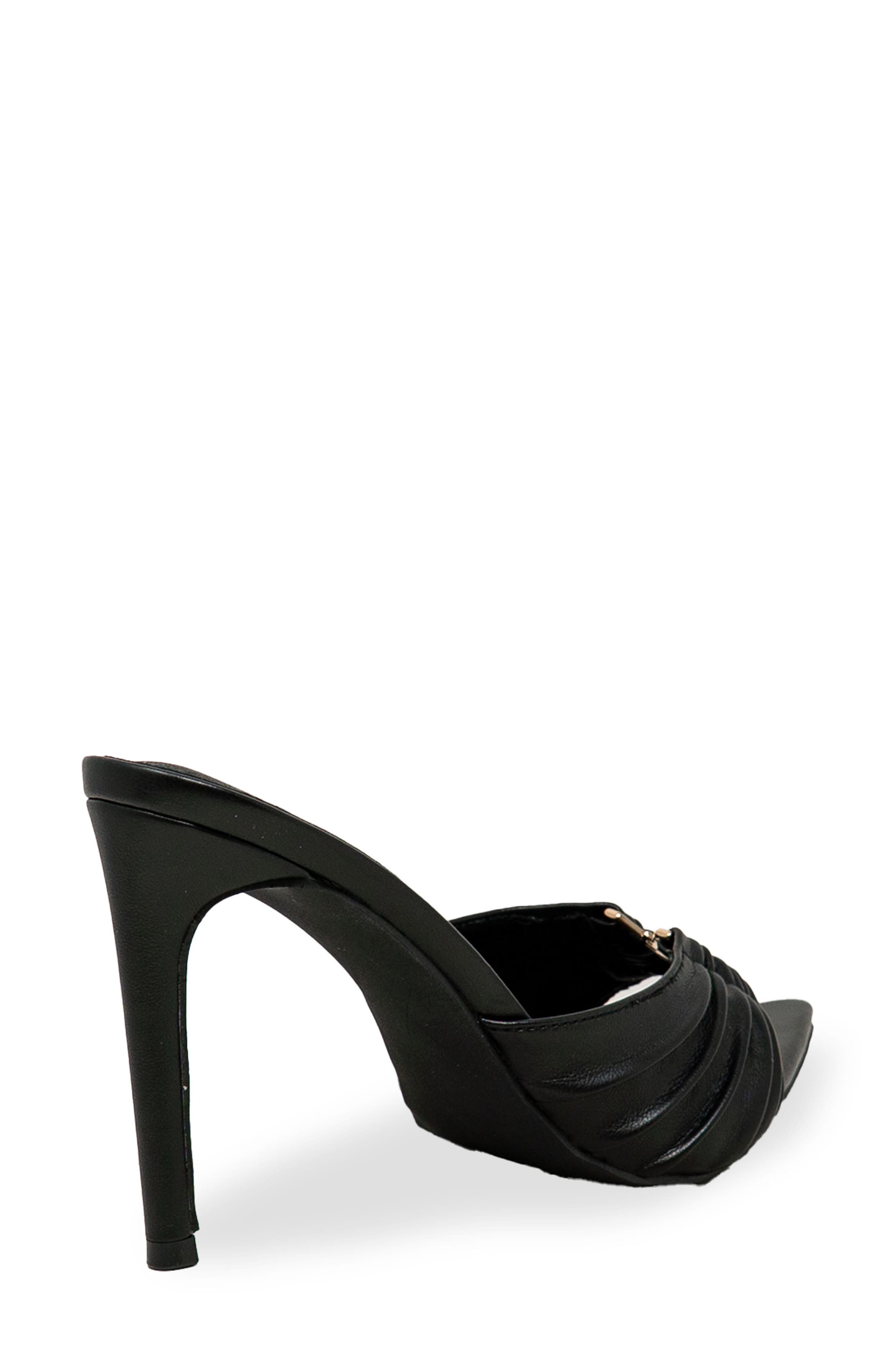 CHASE AND CHLOE Stiletto Mule Sandal, Alternate, color, Black