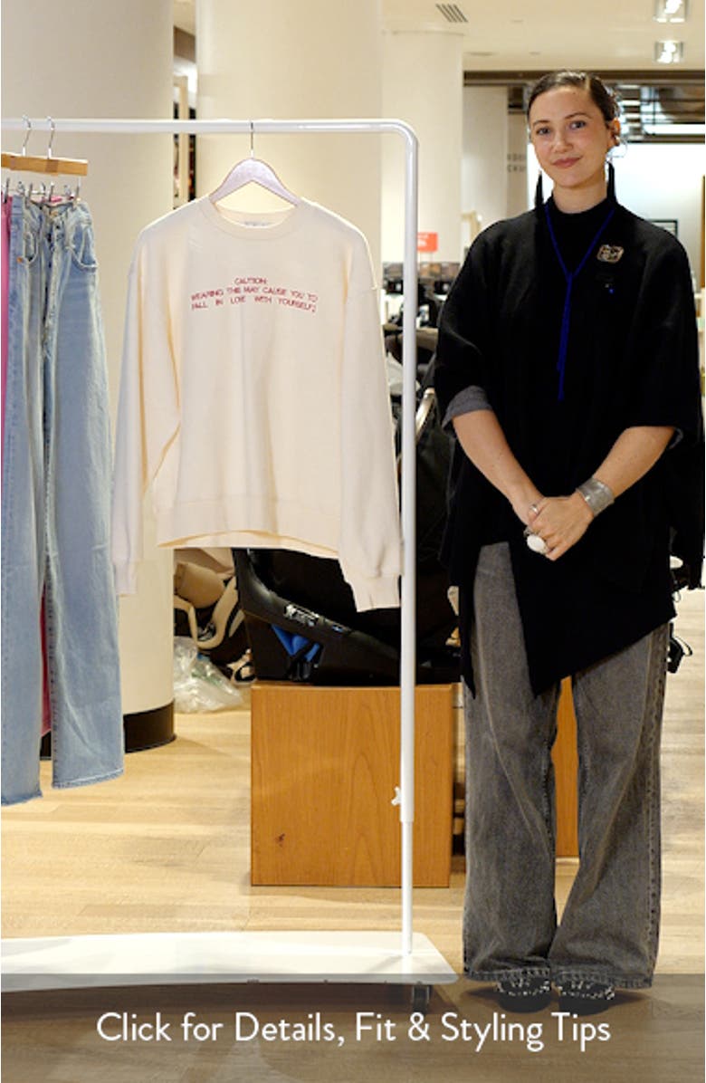 Self Love Club Fleece Graphic Sweatshirt, sales video thumbnail