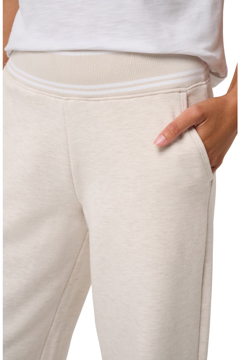 Cloud Fleece Clubside Wide Leg Pants, Alternate, color, HEATHER BRAZILIAN SAND