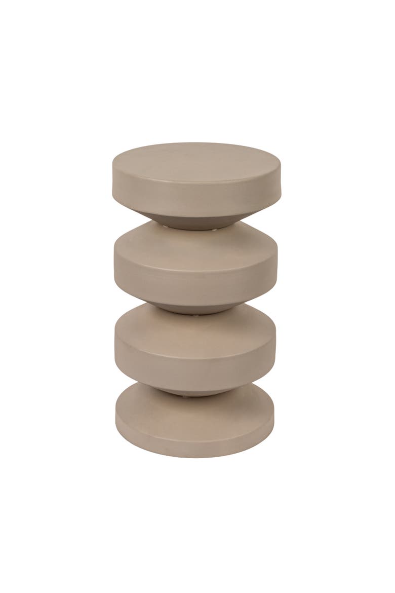 Accordion Side Table, Main, color, Beige