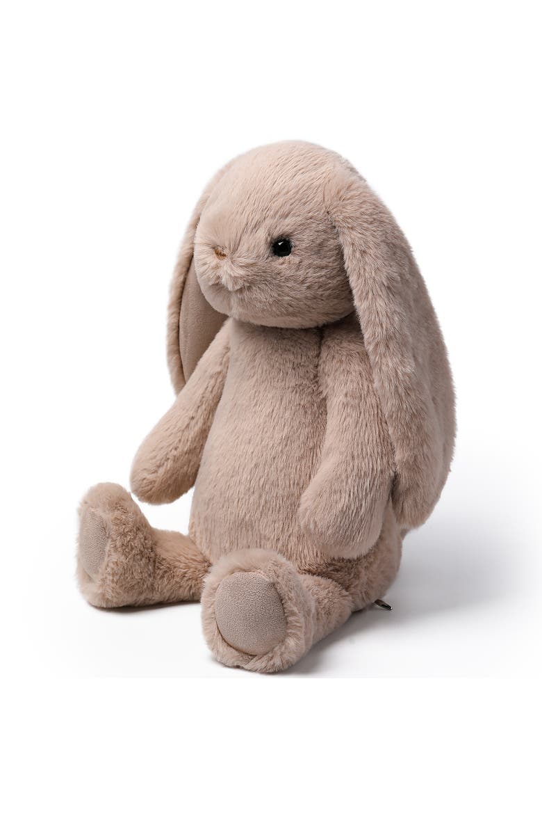 Silverleaf Grey Smiling Rabbit 9.8in Plush, Alternate, color, Multicolored