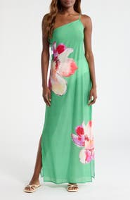Hutch One-Shoulder Cover-Up Maxi Dress