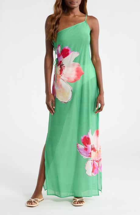 Hutch One-Shoulder Cover-Up Maxi Dress