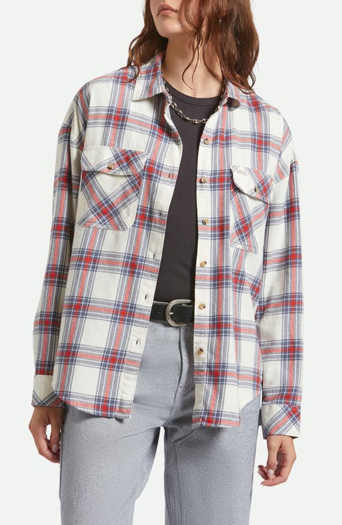 Bowery Plaid Cotton Flannel Overshirt