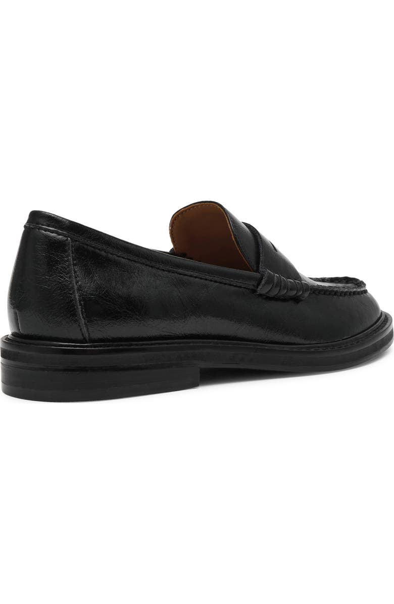 Steve Madden Madison Penny Loafer, Alternate, color, Black Leather