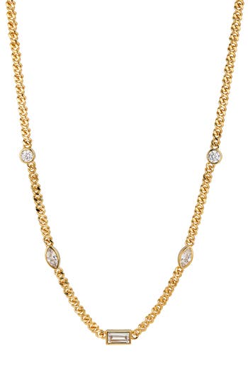 NADRI NADRI COCO CUBIC ZIRCONIA STATION CHOKER NECKLACE