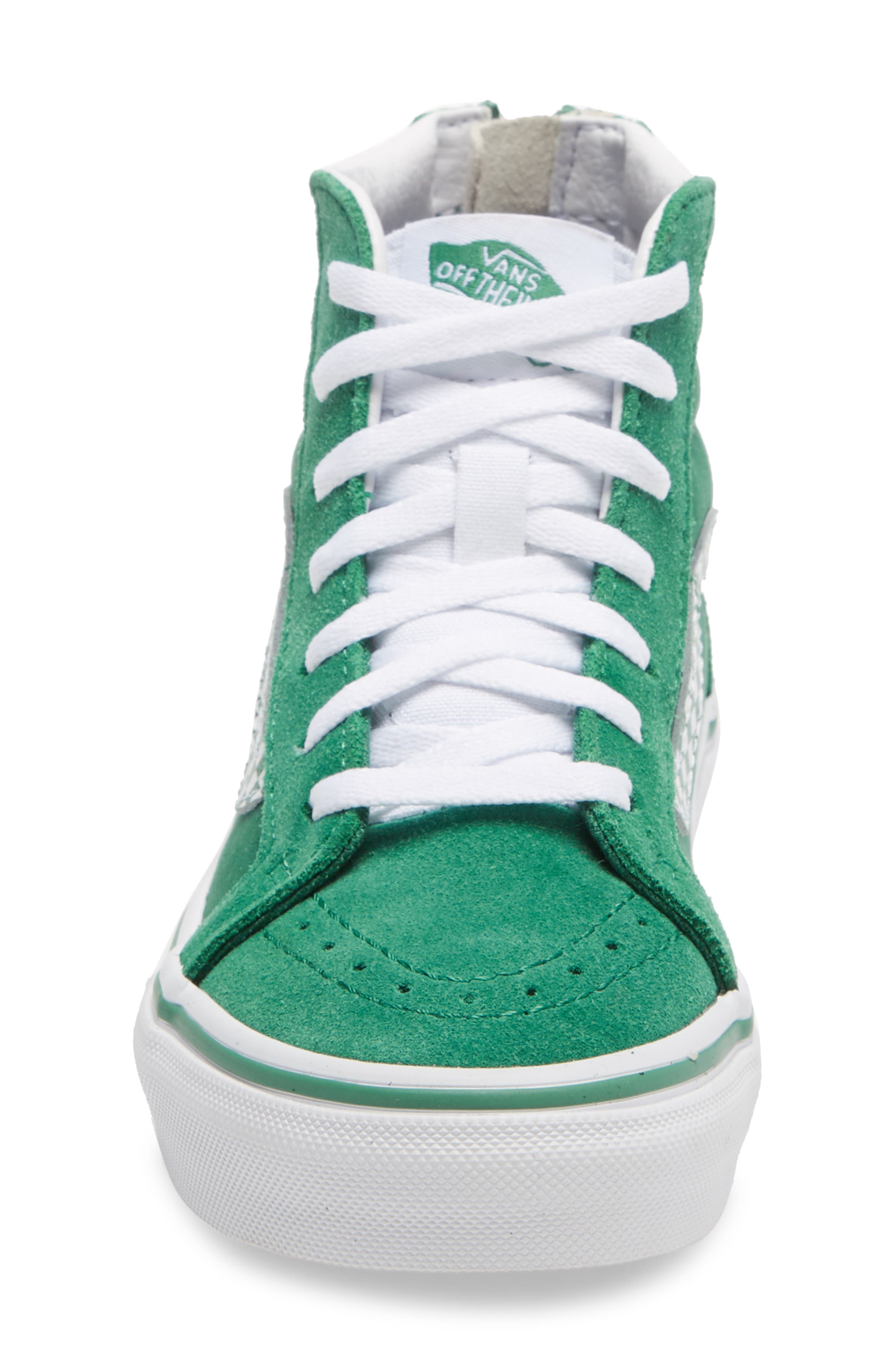 'Sk8 - Hi' Sneaker, Alternate, color, PINE GREEN/ TRUE WHITE