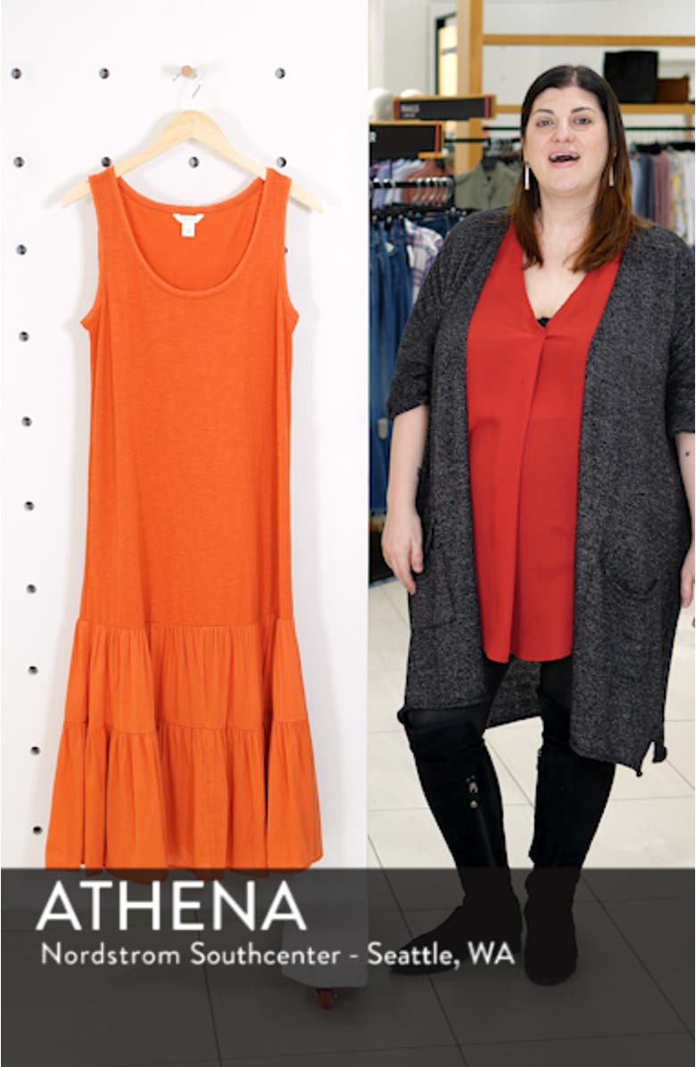 Mixed Media Drop Waist Maxi Dress, sales video thumbnail