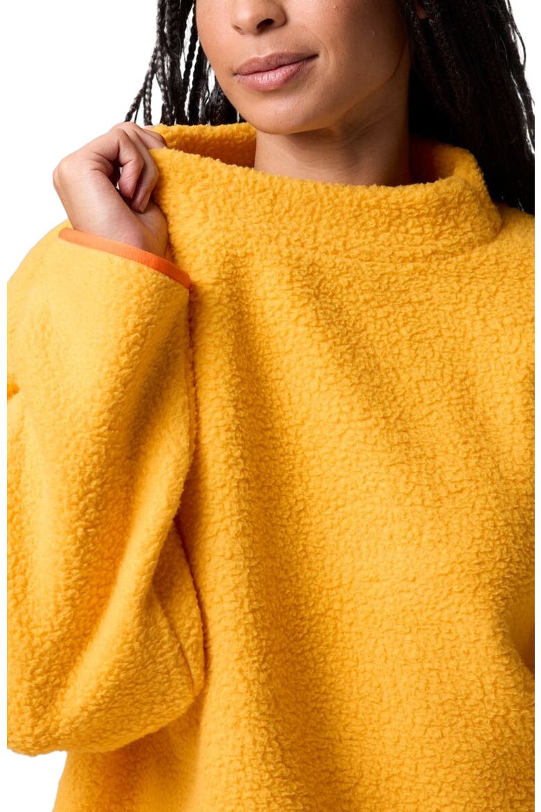 Bga Wander Pile-Fleece Mock-Neck Top - Women's, Alternate, color, Zinnia