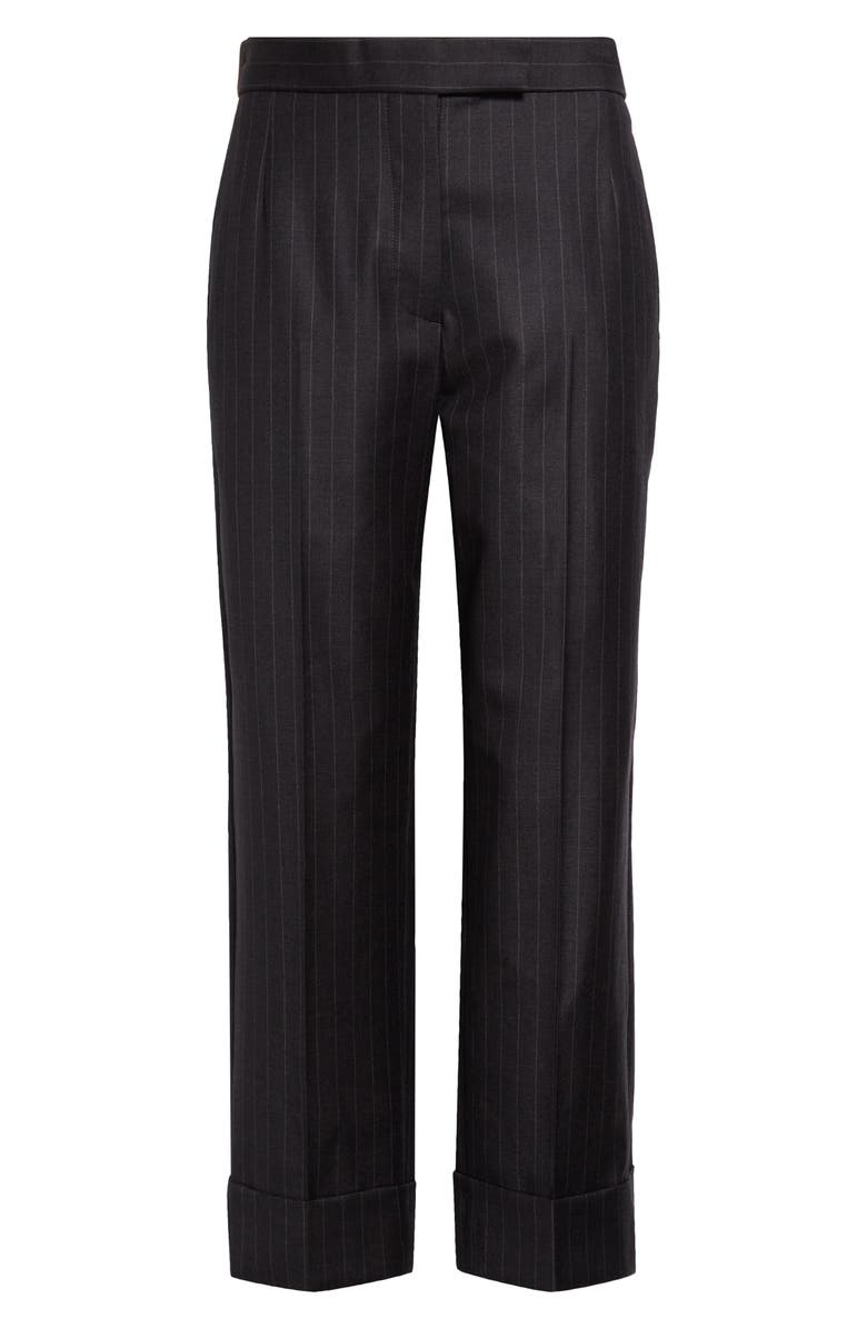Thom Browne Pinstripe Wool Pants, Alternate, color, 