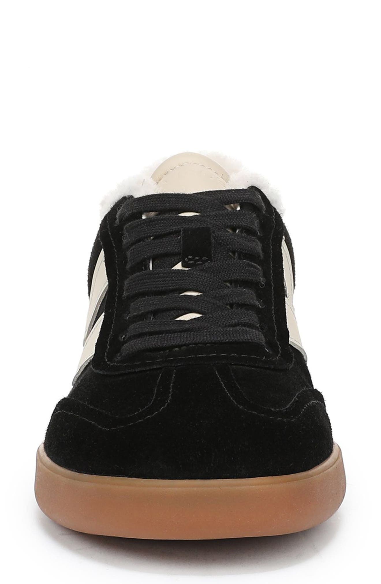 Vince Oasis Genuine Shearling Lined Sneaker, Alternate, color, Black