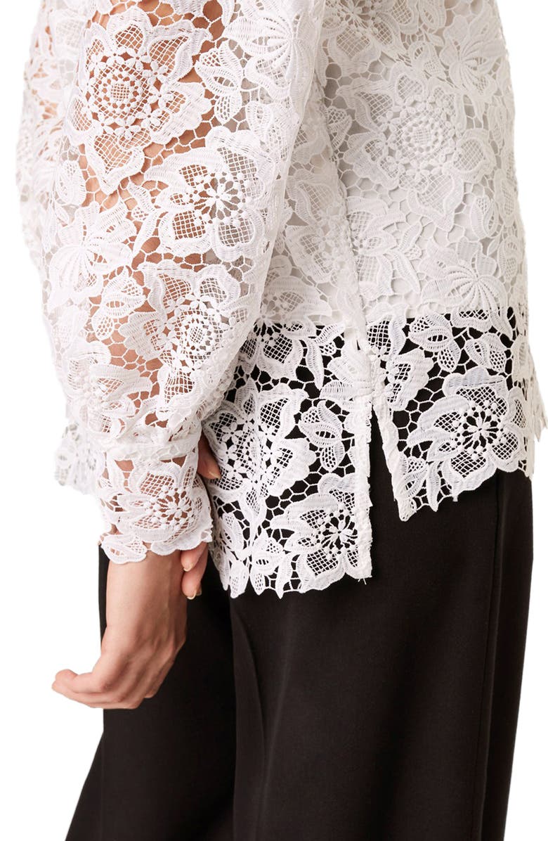 French Connection Amalie Lace Blouse, Alternate, color,