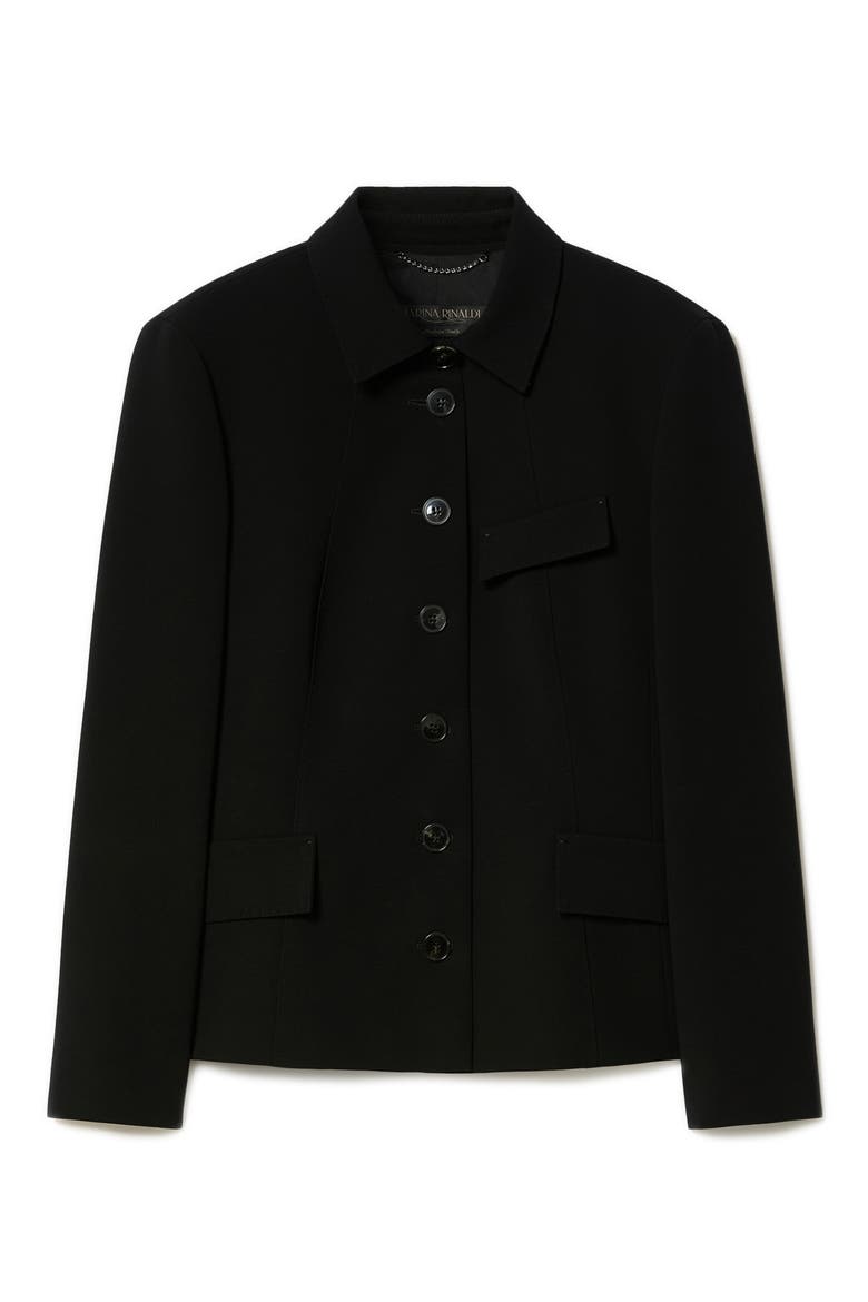 Pocket Detail Cady Jacket, Alternate, color, BLACK
