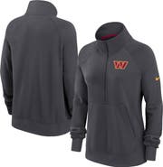 Nike Women's Nike Charcoal Washington Commanders Premium Raglan Performance Half-Zip Sweatshirt