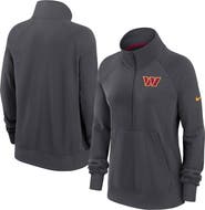 Nike Women's Nike Charcoal Washington Commanders Premium Raglan Performance Half-Zip Sweatshirt
