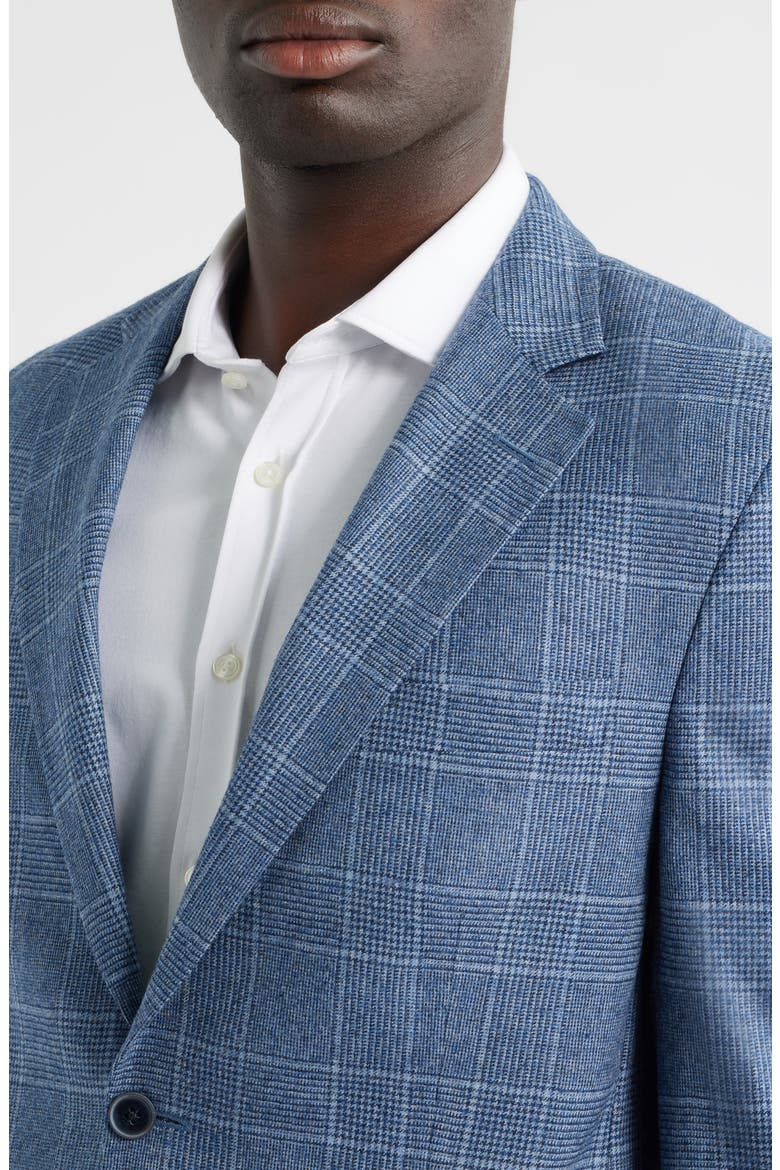 Hyperlight Soft Blue Glen Check Wool Sport Coat, Alternate, color, LIGHT BLUE
