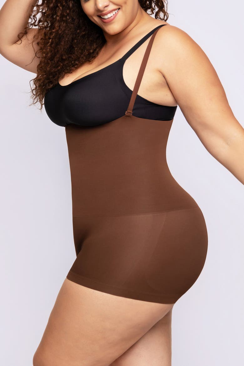 Bare Essentials Skin Flow Essentials Eco Shaper Boyshort, Alternate, color, Brown