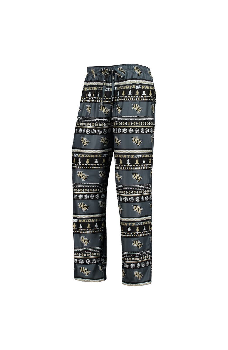 CONCEPTS SPORT Men's Concepts Sport Charcoal UCF Knights Ugly Sweater Long Sleeve T-Shirt and Pants Sleep Set, Alternate, color, Charcoal