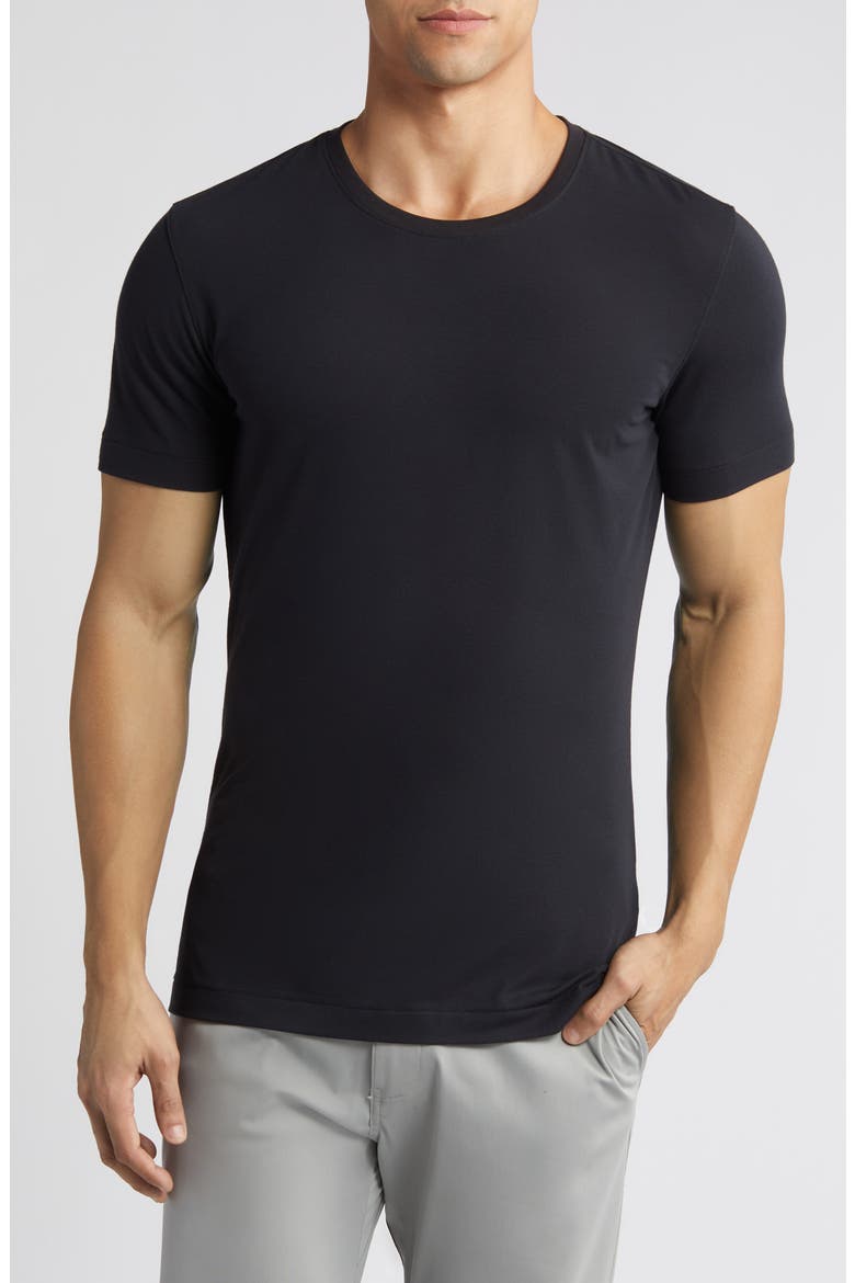 Knox Solid Black T-Shirt, Main, color, BLACK SOLID