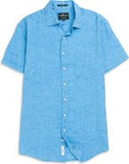 Rodd & Gunn Palm Beach Sports Fit Short Sleeve Linen Button-Up Shirt