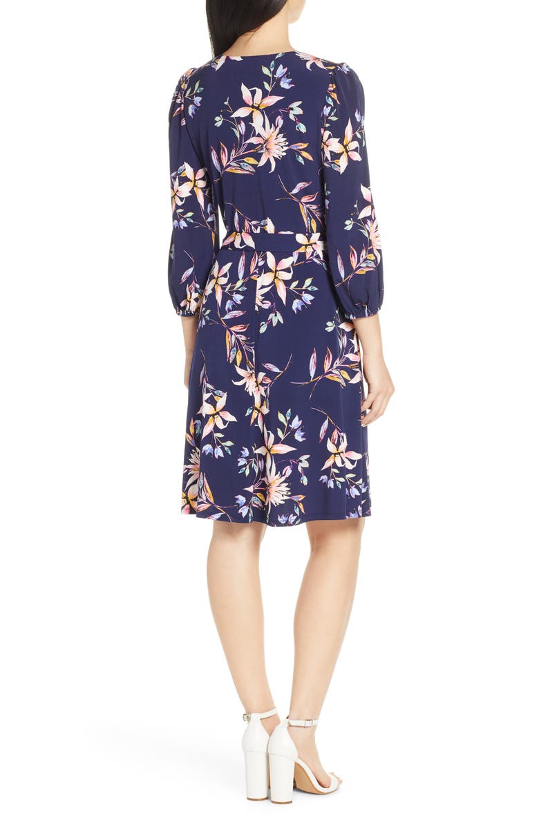 Eliza J Fit & Flare Dress, Alternate, color, 