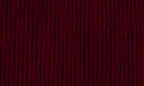 Nina Leonard Turtleneck Ribbed Midi Sweater Dress In Burgundy