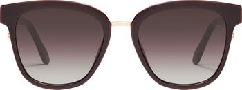 QUAY Act Natural 55mm Gradient Square Sunglasses | Nordstrom display picture 1