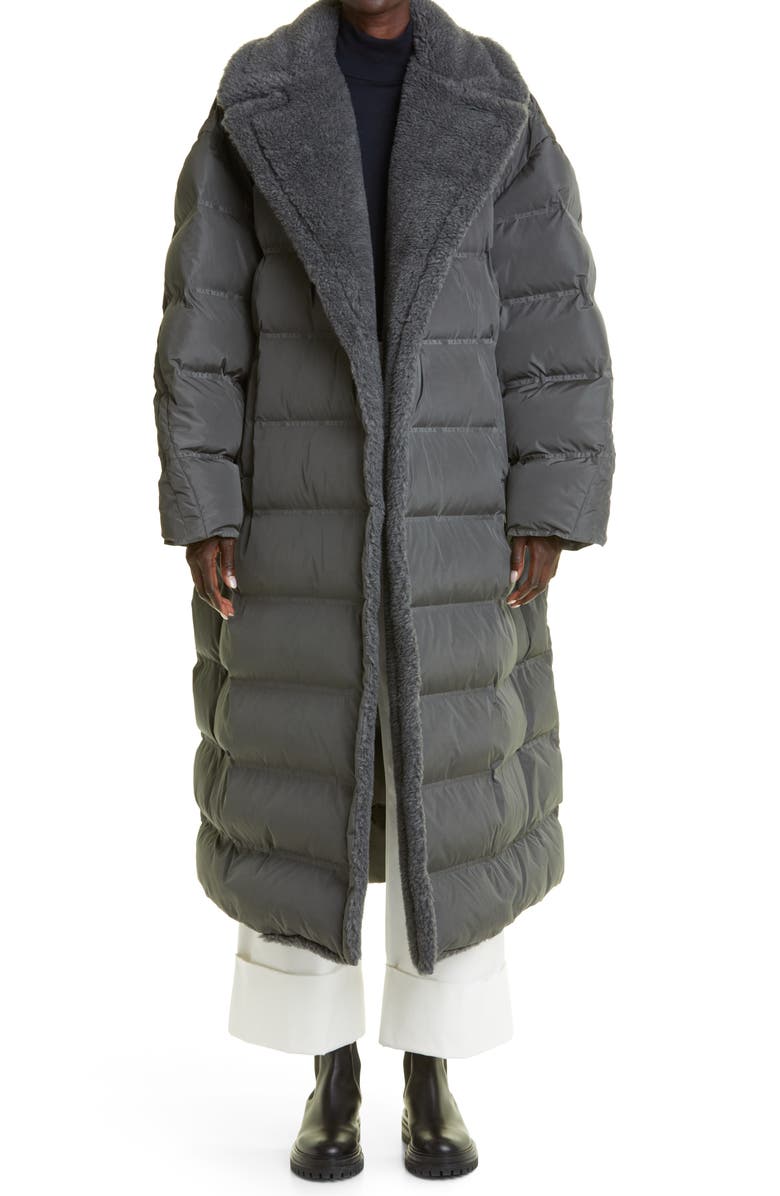 Max Mara Frisia Logo Jacquard Puffer Coat, Main, color,
