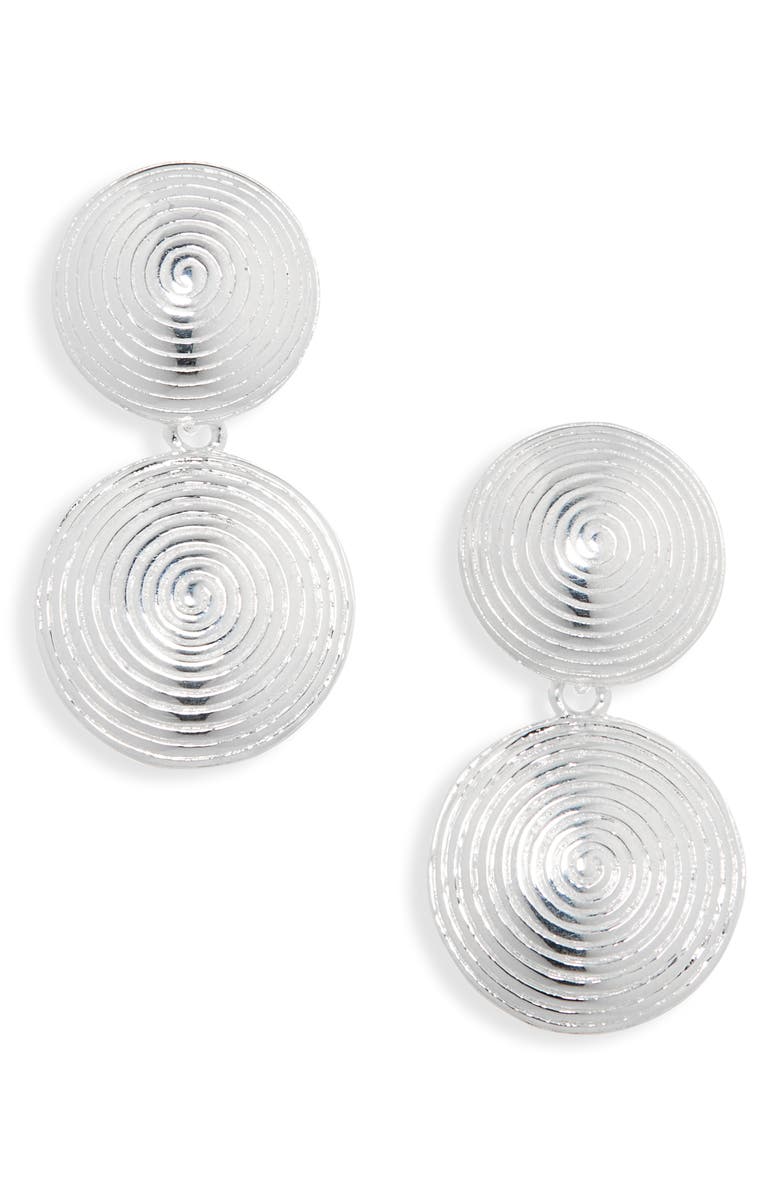 Lié Studio The Rita Drop Earrings, Main, color, Silver