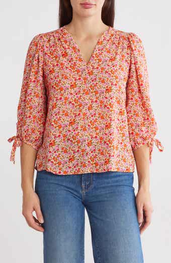 Floral Puff Sleeve Blouse